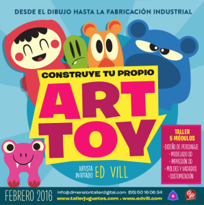 Taller de Art Toys desde el dibujo hasta la fabricación Industrial en México - Diseño de Personaje